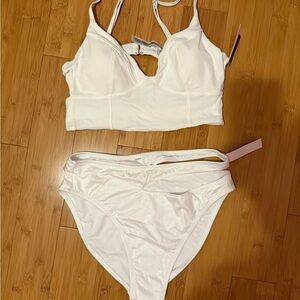 White Women's Swim Set